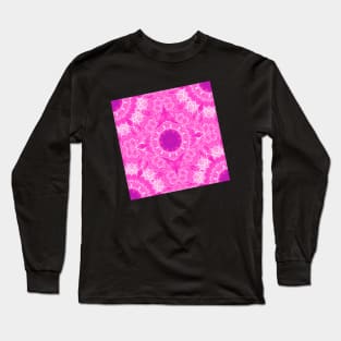 Vibrant pink mandala Long Sleeve T-Shirt